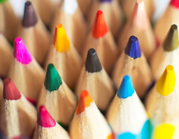 Lápis coloridos close-up — Fotografia de Stock