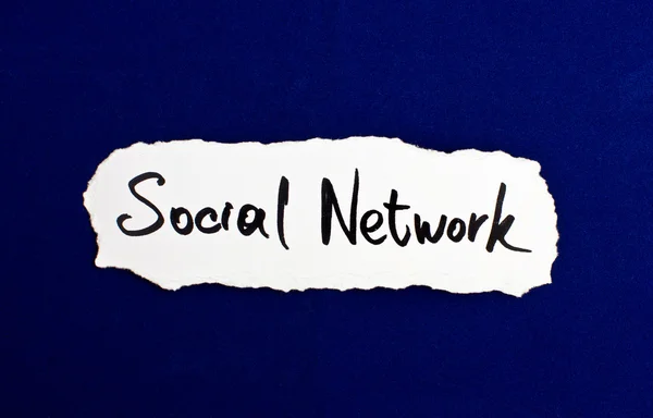 Le parole "Social Network " — Foto Stock