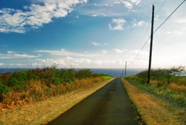 büyük ada manzarası. Hawaii. ABD