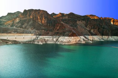 Lake mead yakınındaki hoover Barajı. Nevada