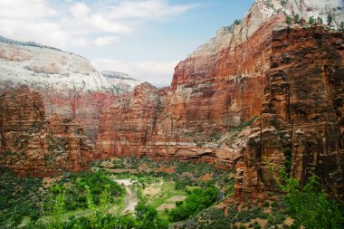 zion canyon yamaçları. Utah. ABD.