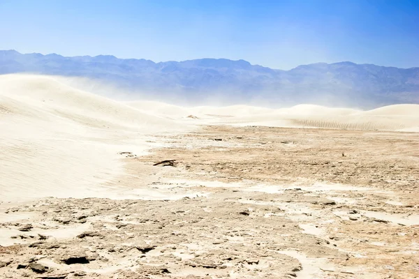 Λευκή αμμόλοφους, κοιλάδα του θανάτου, Καλιφόρνια — Φωτογραφία Αρχείου