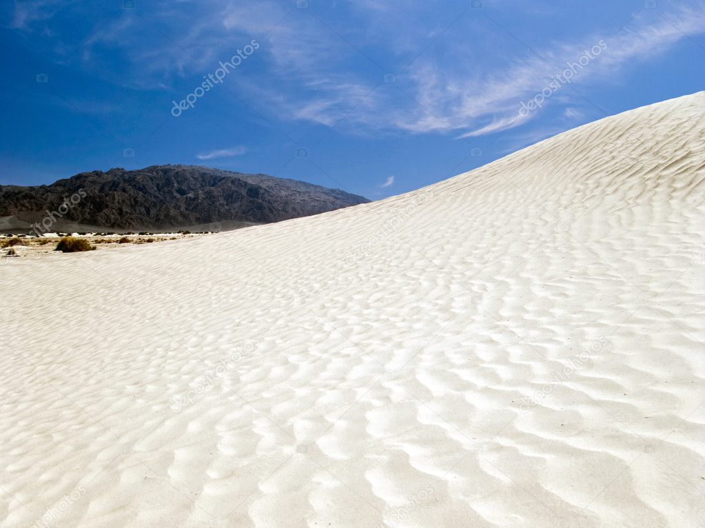 White sand dunes, Death Valley, California
