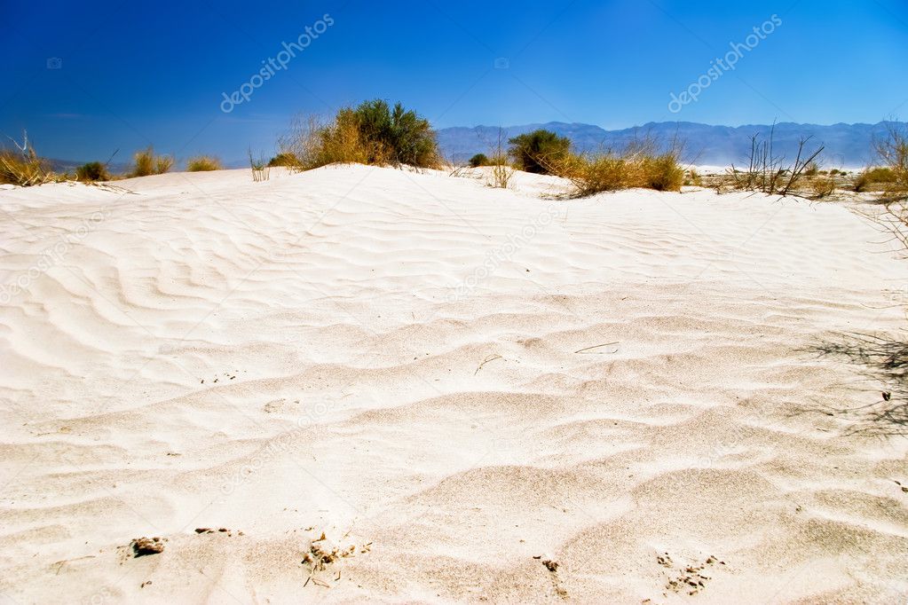 White sand dunes, Death Valley, California