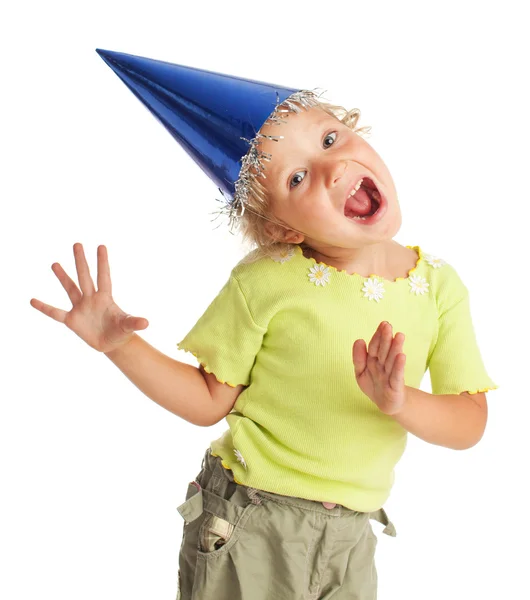 Niño feliz en la gorra —  Fotos de Stock