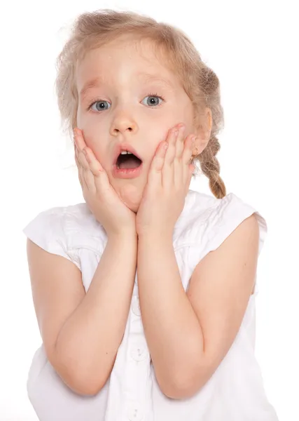 Surprised little girl — Stock Photo, Image