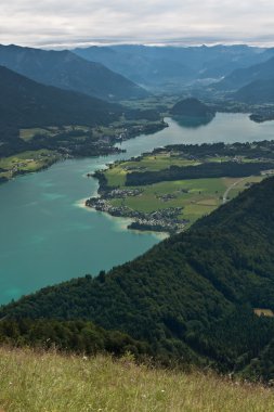 View from Zwolferhorn on Wolfgangsee clipart