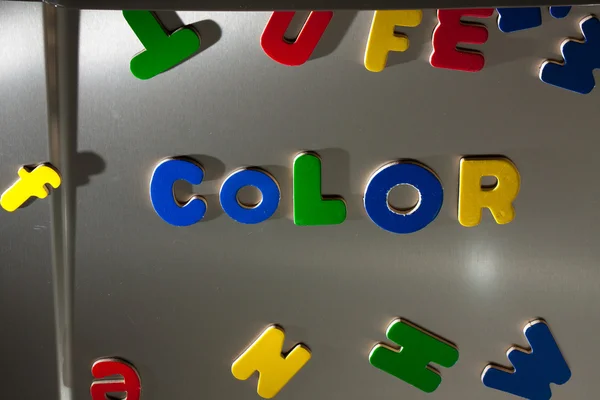 Farbbuchstaben — Stockfoto