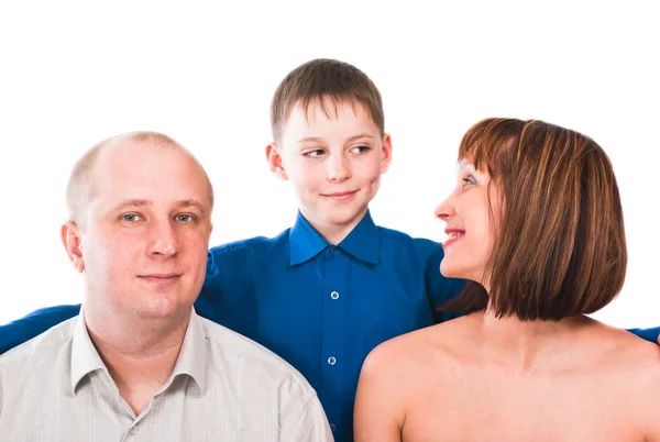 Porträt der Eltern mit dem Sohn — Stockfoto