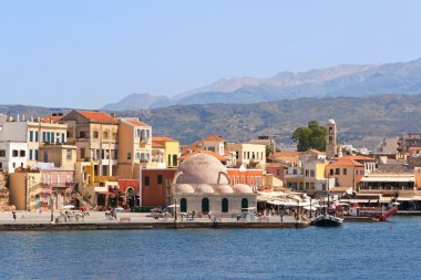 Quayside Hanya. Crete, Yunanistan