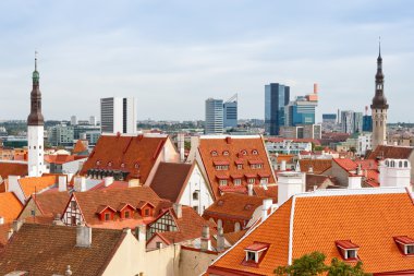 Cityscape Tallinn. Estonya