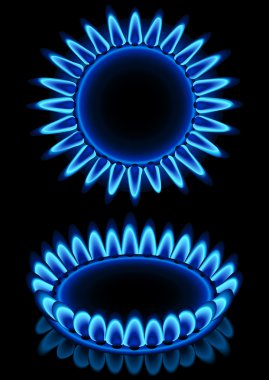 Gas flames clipart