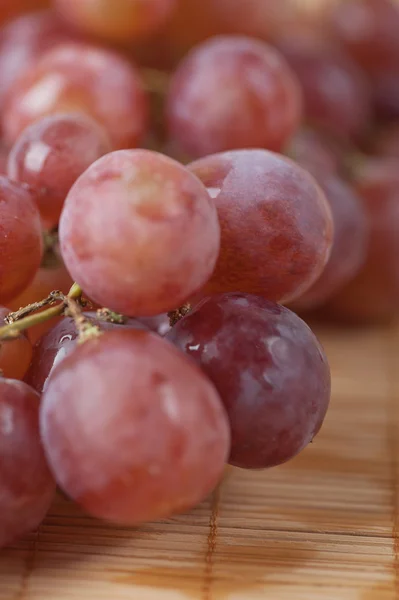 Closeup vermelho grande cacho uvas — Fotografia de Stock