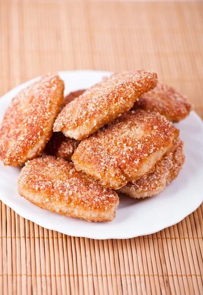 Fried cutlet in bread crumbs — Stock Photo, Image