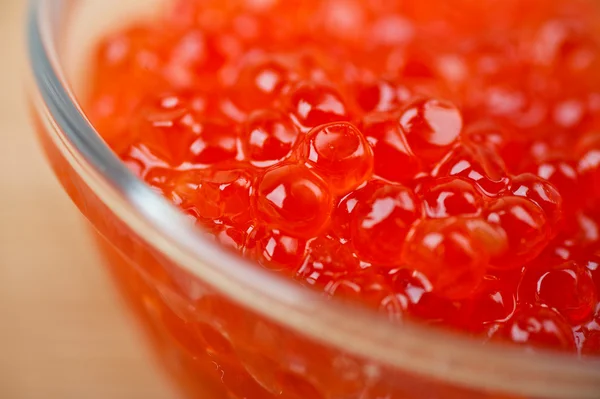 Red caviar bowl closeup — Stock Image Red caviar bowl closeup Stock Picture