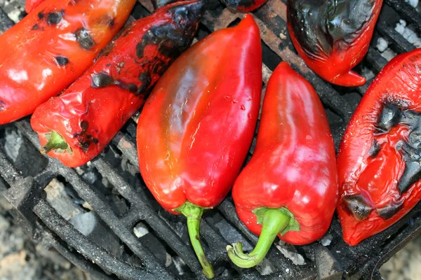 Bell pepper on the grill — Stock Photo, Image