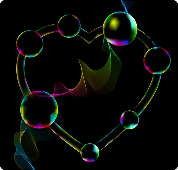 Абстрактное сердце Валентина — стоковое фото