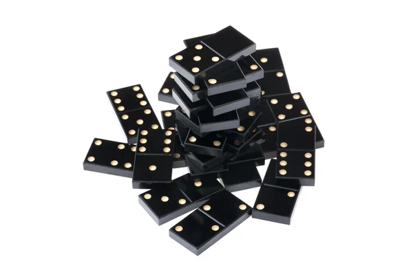 Domino na bílém pozadí — Stock fotografie