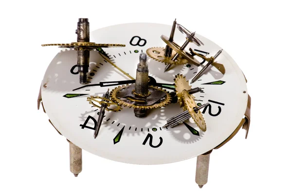 Clockwork on white — Stock Photo, Image