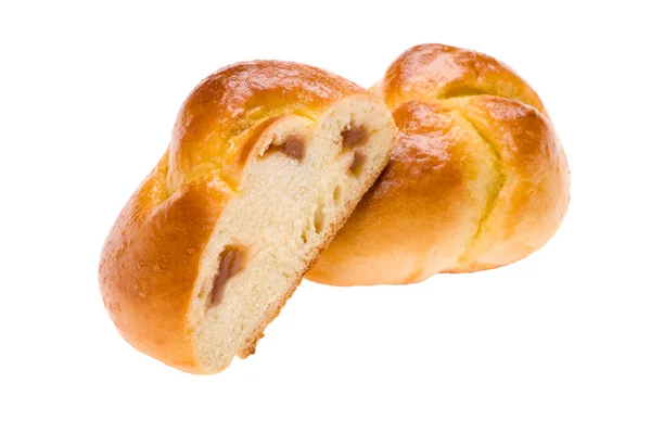 Pão com engarrafamento — Fotografia de Stock