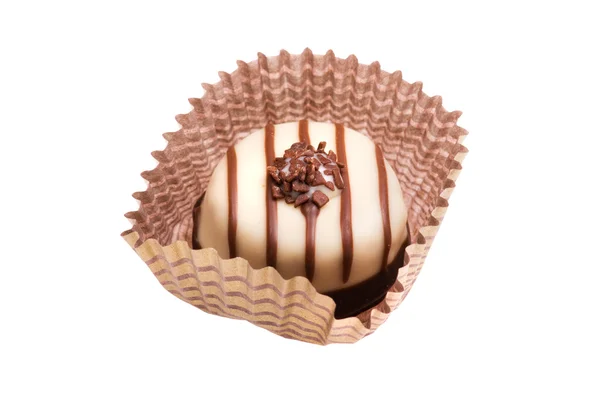 Chocolate doce isolado em branco — Fotografia de Stock