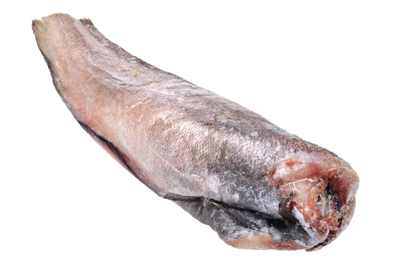 Rauwe vis op witte macro — Stockfoto