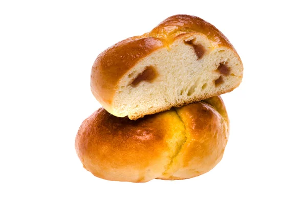 절단 빵과 잼 — 스톡 사진