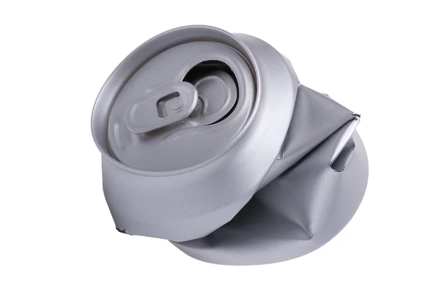 Crumpled beverage can — Stock Photo, Image
