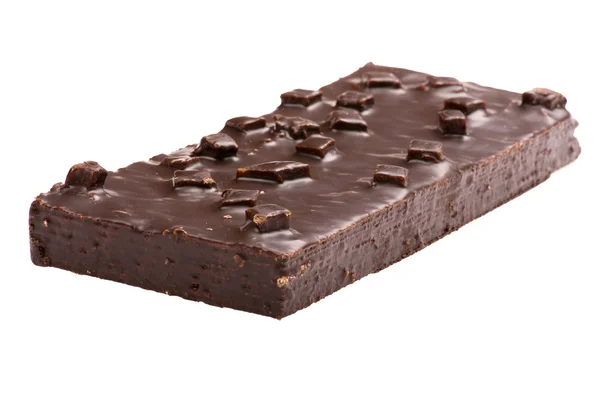 Tarta de oblea de chocolate en blanco —  Fotos de Stock