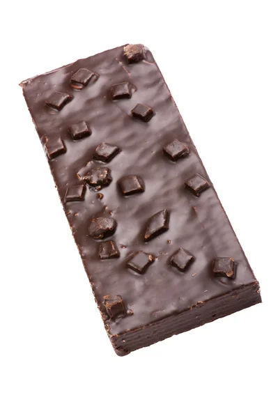 Bolo de chocolate wafer close up — Fotografia de Stock