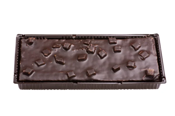 Chocolade wafel taart macro — Stockfoto