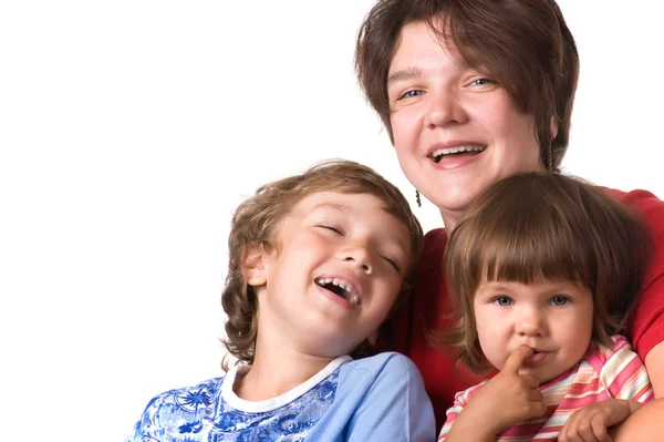 Portrait mothers with children — Stock Photo, Image