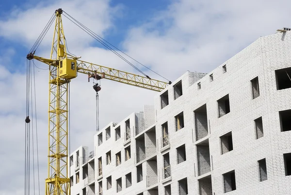 stock image Construction yard with crane