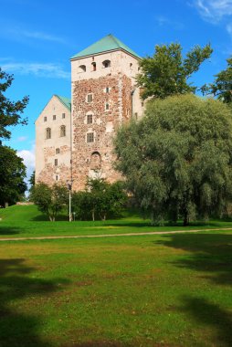 The medieval castle in Turku, Finland clipart