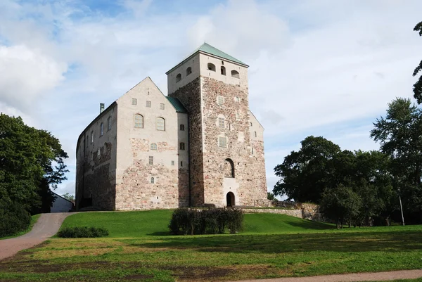 Středověký hrad v turku, Finsko — Stock fotografie