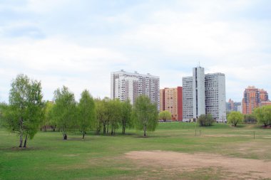 Şehir parkında bahar