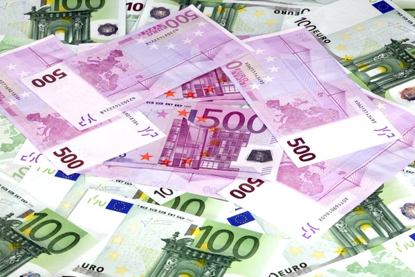Europa banconota in euro da centinaia — Foto Stock