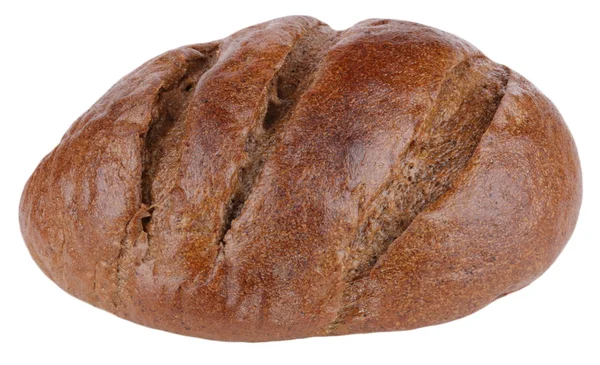 Mørkt brød på isolert – stockfoto