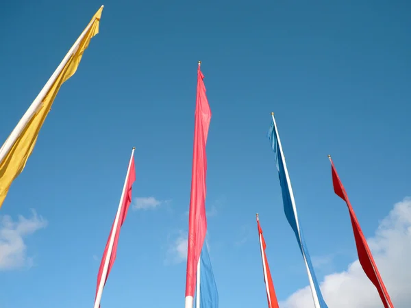 stock image Many color flags