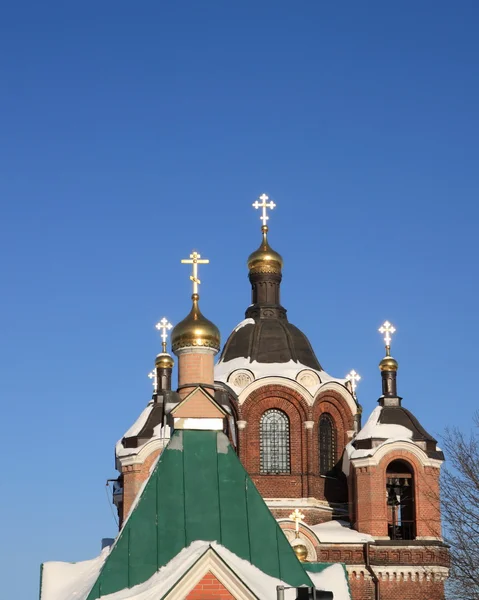 Chiesa durante il giorno invernale — Foto Stock