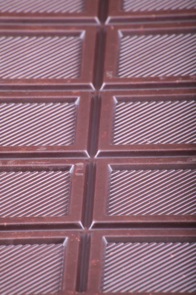 Bar of brown chocolate — Stock Photo, Image