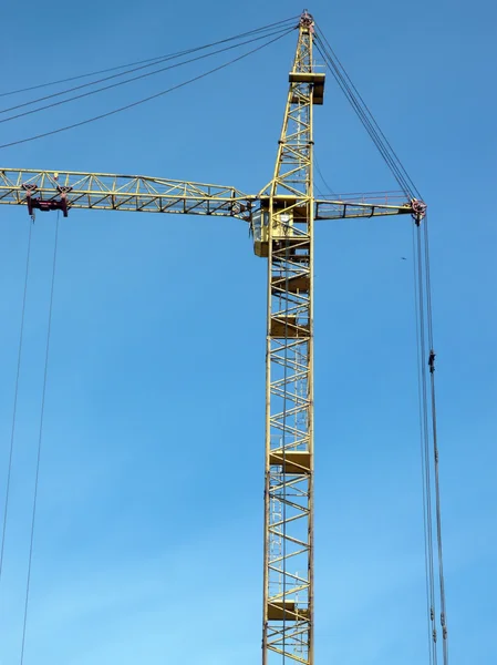 Crane tower on sky background — Stock Photo, Image