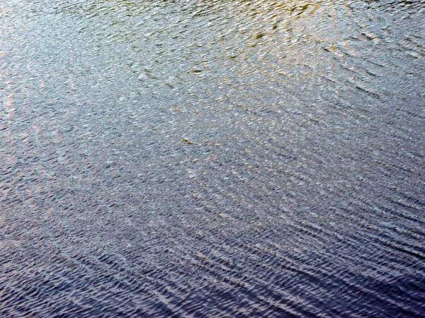 Ripple on water in city park pond at day — Stock Photo, Image