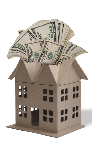 Haus und Geld. — Stockfoto