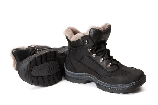 Winter man's boots — Stock Photo, Image