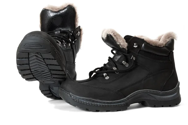 Winter man's boots — Stock Photo, Image