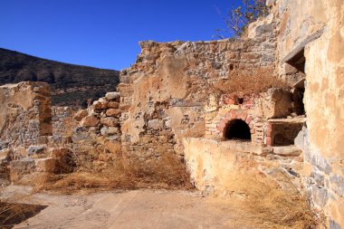 Spinalonga island - leper Greek island clipart