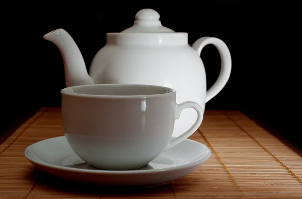 stock image Cup and teapot