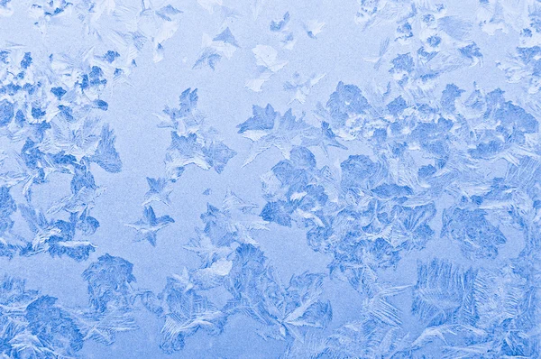 Зимний фон из замороженного стекла — стоковое фото