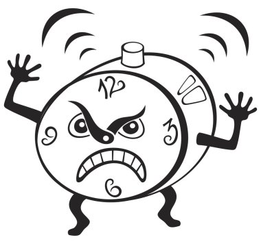 Alarm clock clipart